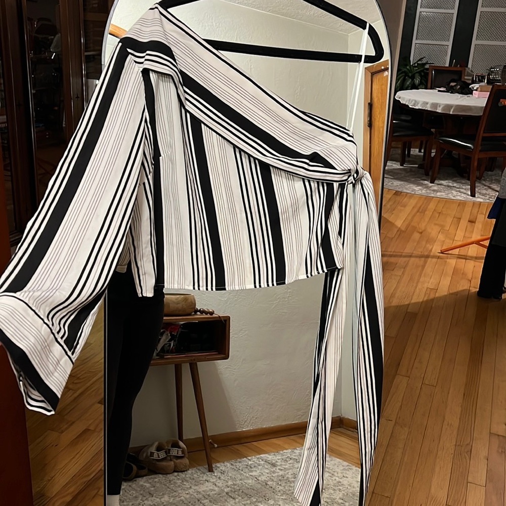 Lush One Sleeve Blouse - size L